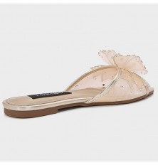 ZX3186 نعال مسطح مزين بفراشة
