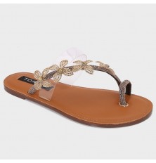ZX3189 Flat slippers with a...