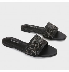 ZX3229 Flat slippers with a...