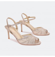 QSQ773 Heel Sandal Made of...
