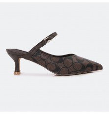 QXQB21 نعال ذو كعب قصير كاجوال