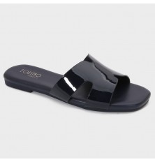 OX3209 Shiny Flat Slippers