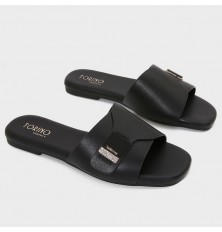 OX3224 Flat slippers with a...