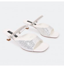 HXQ455 نعال كعب قصير أنيق