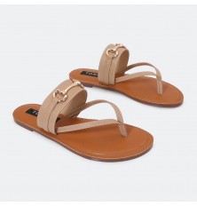 ZX2753 Flat slippers with a...