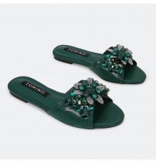 ZX2948 نعال مسطح مزين...