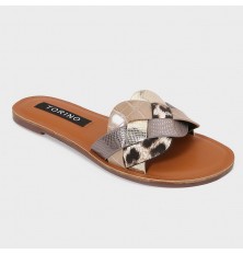 ZX2905 Flat slippers with a...
