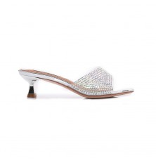 Short heel slipper with a...