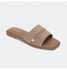 OX3282 flat slippers with a...