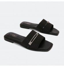 OX3282 flat slippers with a...