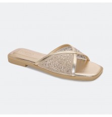 OX3290 Flat slippers with a...
